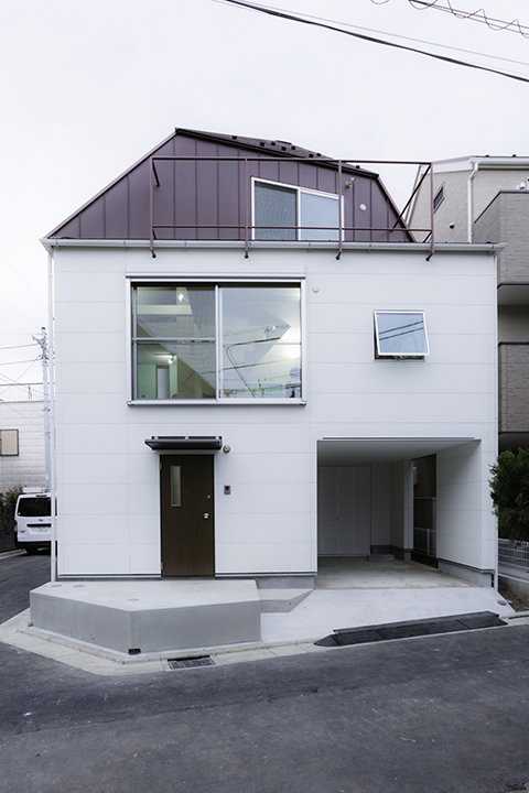 世田谷区の狭小住宅外観